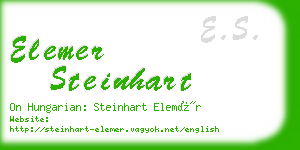 elemer steinhart business card